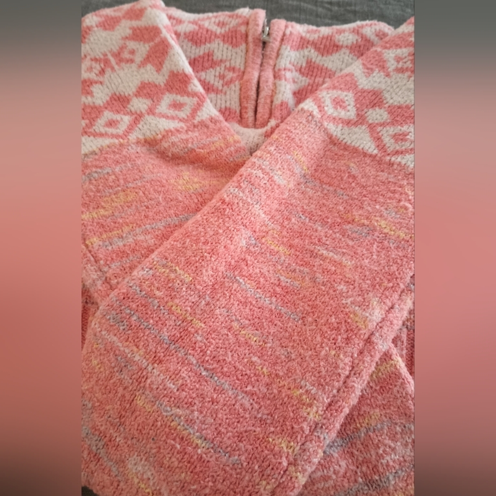 No Boundaries Pink and White Patterned Cardigan